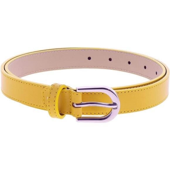 \\Women genuine Italian leather belt LUNA, Made in France main image 8
